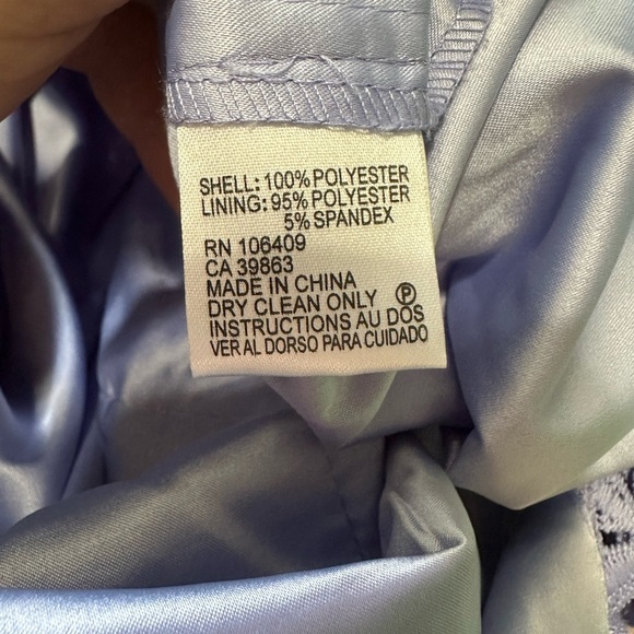 TAHARI ASL Purple Floral Lace Mini Dress - Picture 3 of 5